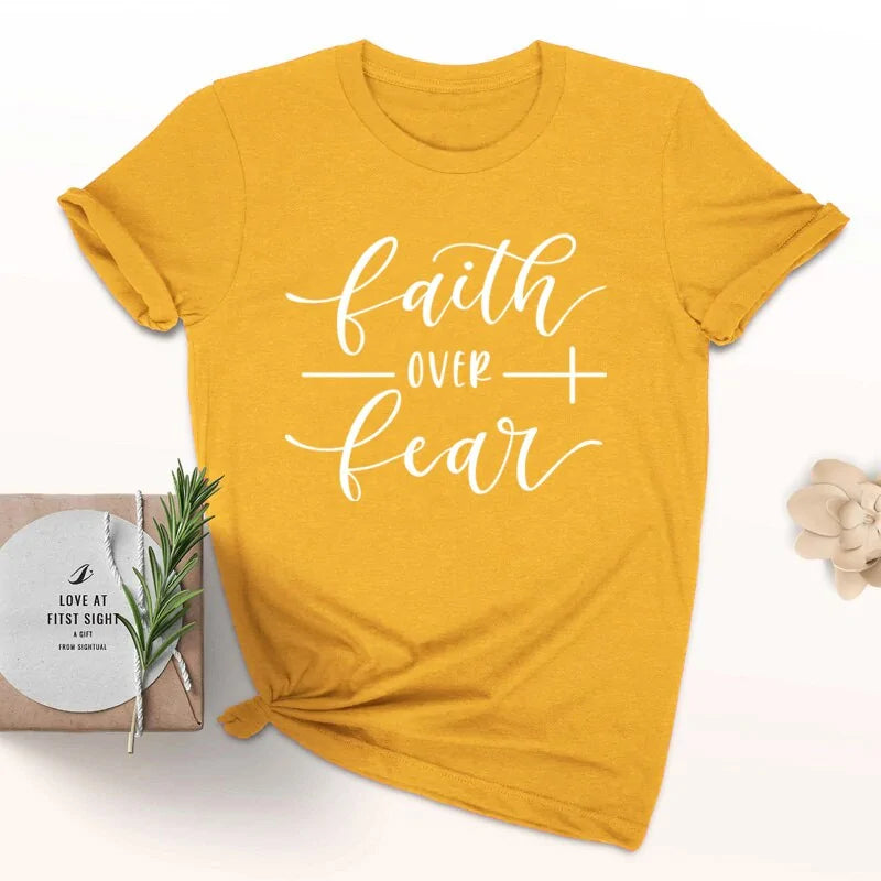 Faith Over Fear Christian T-Shirt