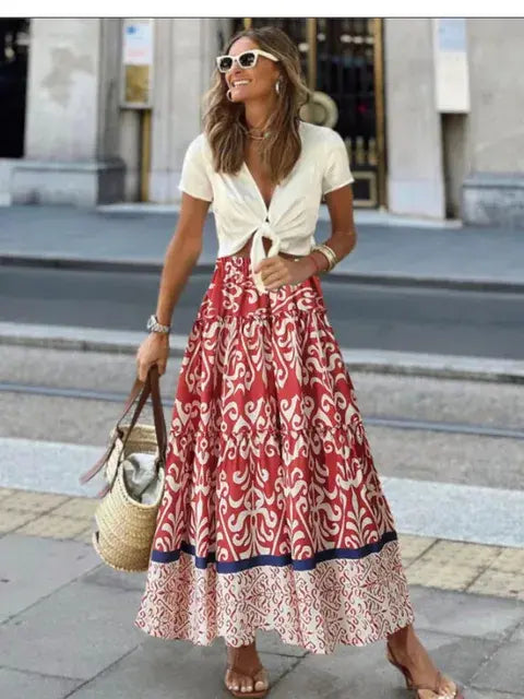 Casual All Match Boho Skirt