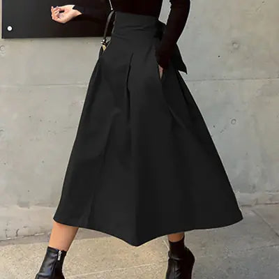 Korean Fashion Solid Color Skirt