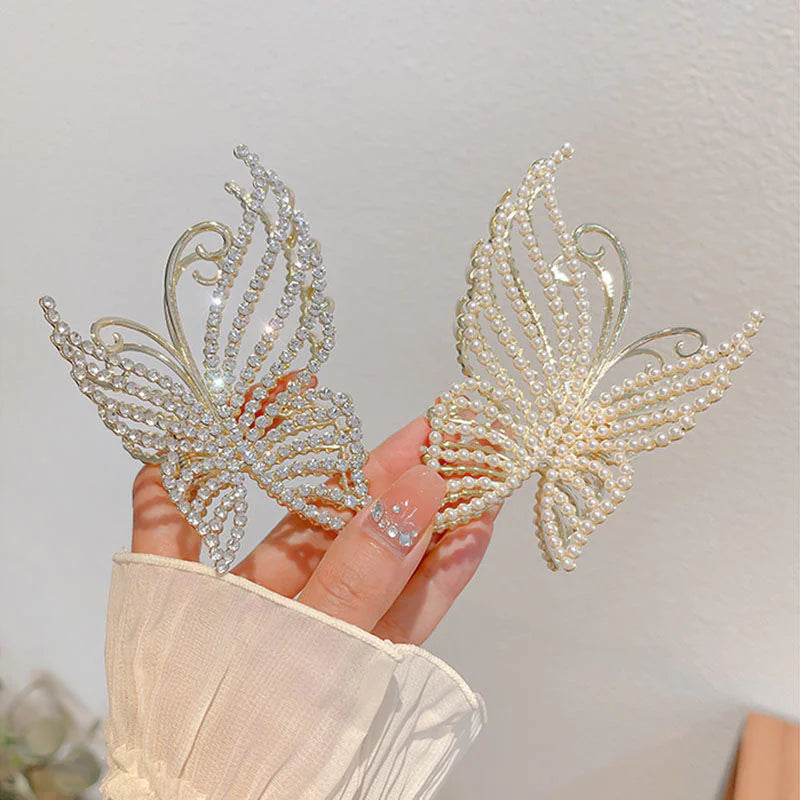 Pearl Butterfly Hair Clip