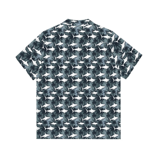 Men's Tropical Shark Night Hawaiian Shirt