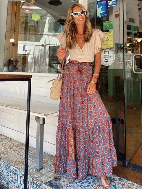 Casual All Match Boho Skirt