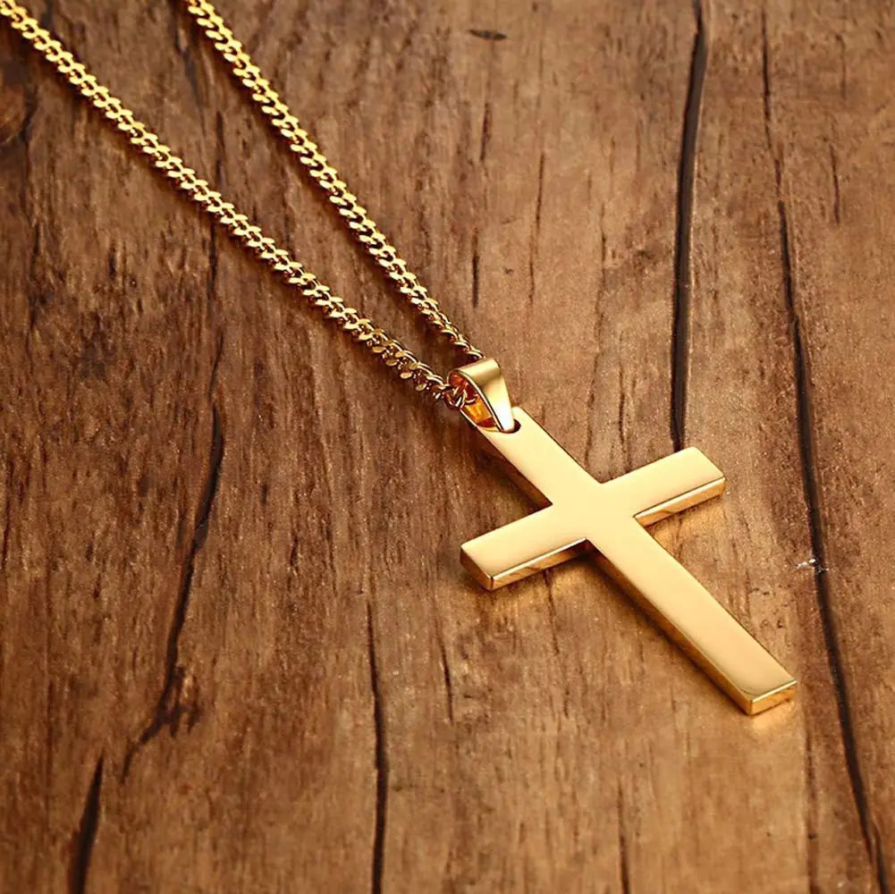 Stainless Christian Cross Necklace